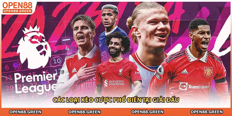 Các loại kèo cược phổ biến tại giải đấu